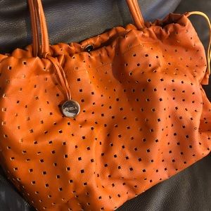 Beautiful orange color Furla bag